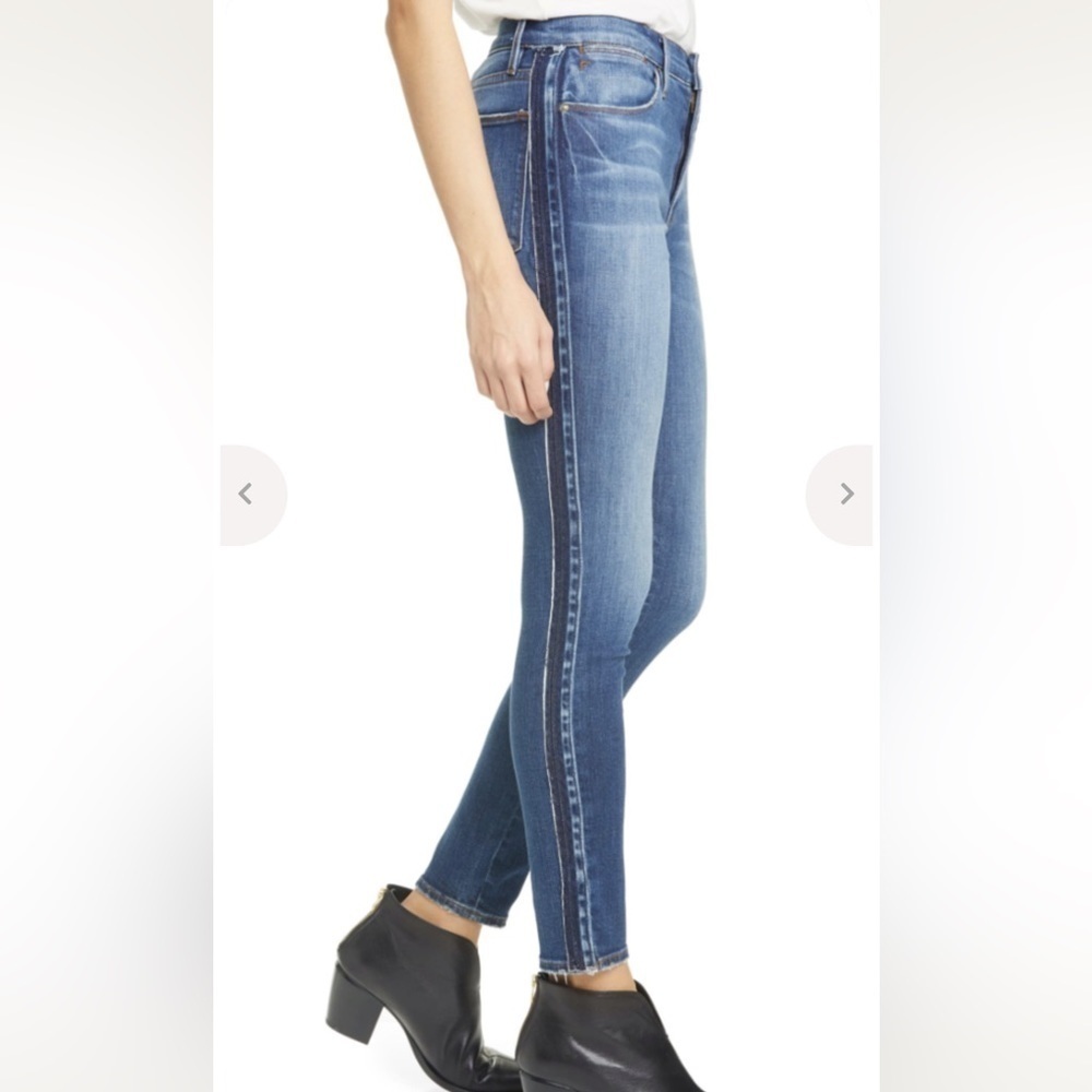 Frame Le High Skinny Release Tux in Lupin size 26